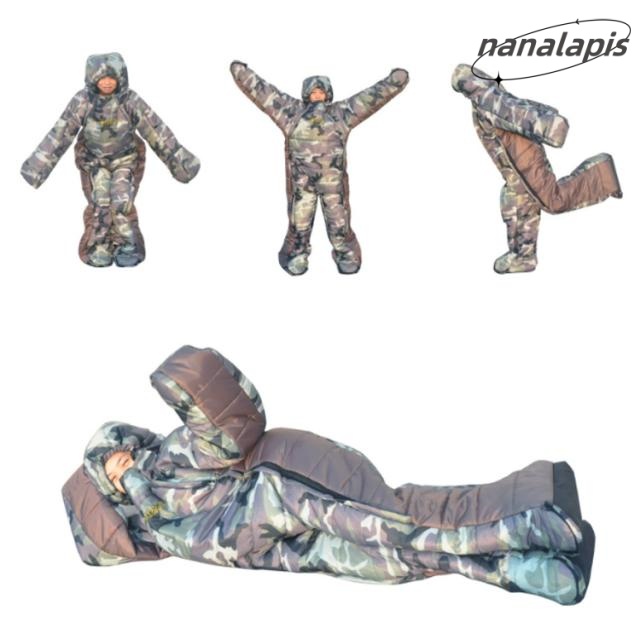 高通気性 防カビ 寝袋 手が出せる寝袋 寝袋 防虫 -5℃?5℃ 極寒対応 丸洗い可 災害避難所 撥水 防水 コンパクト 人型寝袋 歩ける キャンプ 登山 お部屋の中でもアウトドアも大活躍 防災 野宿 車中泊で保温性抜群 スマホの操作や読書 食事も楽々 防寒着