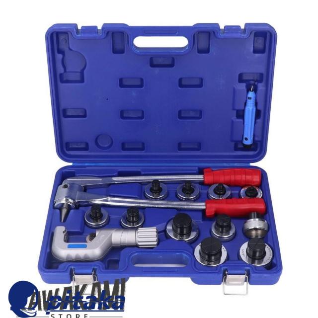 銅管エキスパンダー、 手動コンパクトスエージングツールキット、 チューブ配管用パイプ拡張ツールセット、 修理工場、組立工場用キャリングボックス付きエキゾ