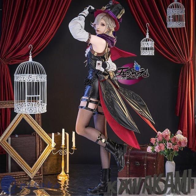 五次元　基萌　原神　コスプレ　リネ　双子　衣装　コスチューム　帽子なしVer　※ウィッグ　靴　トランプ　追加可能