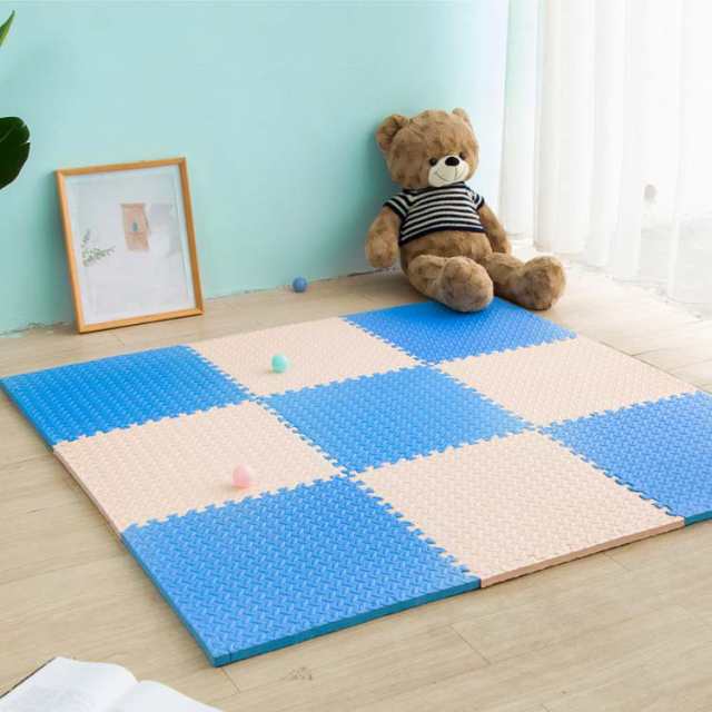 ジョイントマット 大判 厚手 ジョイントクッション（16枚） ローズ みずわ工業