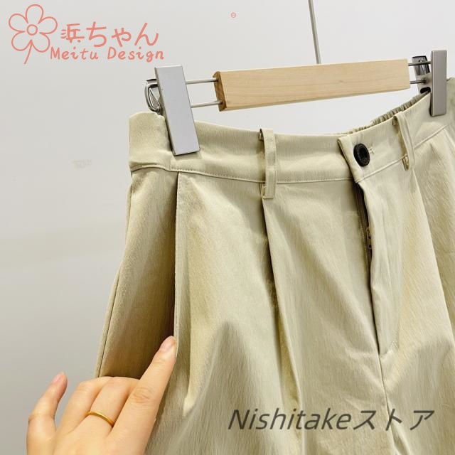 レディース夏用 民族風刺繍がおしゃれ Aラインシルエット ハイウエスト