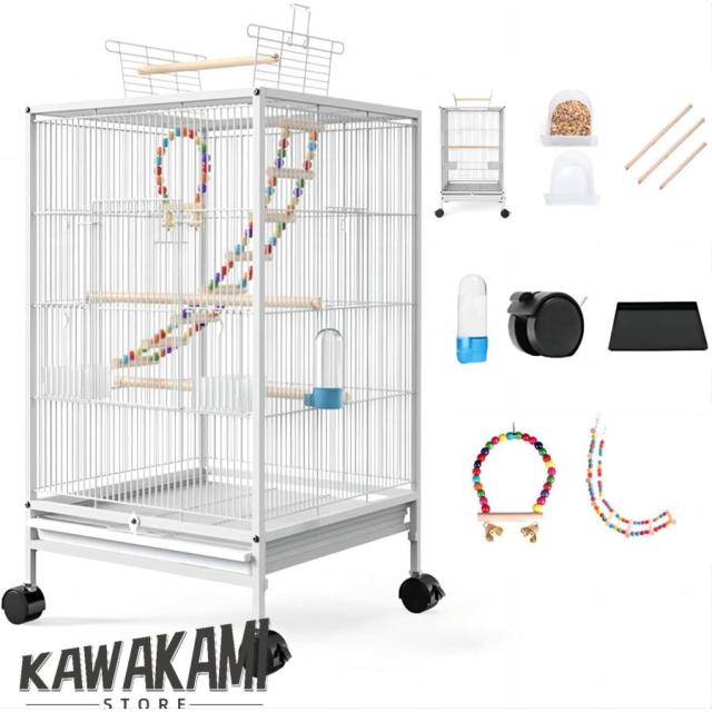 鳥 ケージ 大型 鳥 ケージ 鳥籠 鳥かごカバー付き大き高強度 いインコ