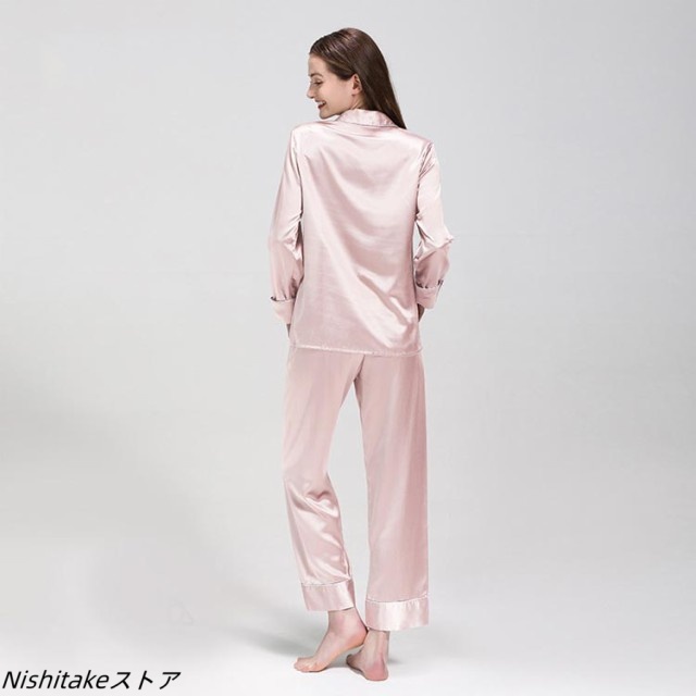 シルク パジャマ レディース シルク100% ルームウェア 部屋着 春 秋 冬