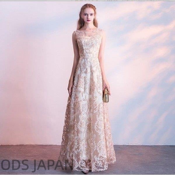 ウェディングドレス ロングドレス 花嫁 結婚式 二次会 演奏会 披露宴 パーティードレス マキシ丈 ブライズメイド