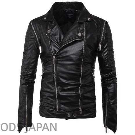 レザージャケット 秋冬 個性的 ジャージ スタジアムジャンパー ライダース ブルゾン 防寒 カバーオール ジャケット