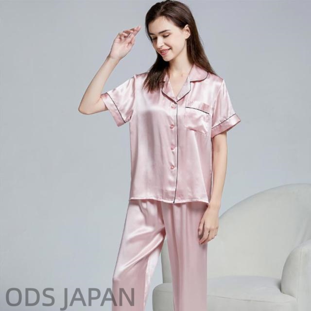 シルク パジャマ シルク レディース シルクサテン シルクパジャマ 6A