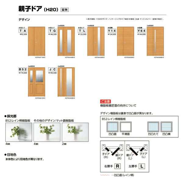 室内ドア ラフォレスタ T55 片開きドア ノンケーシング枠 樹脂パネル付 錠無 付 YKKap リビングドア ykk 室内 建具 板戸 障子 扉 交換 リフォーム DIY - 1