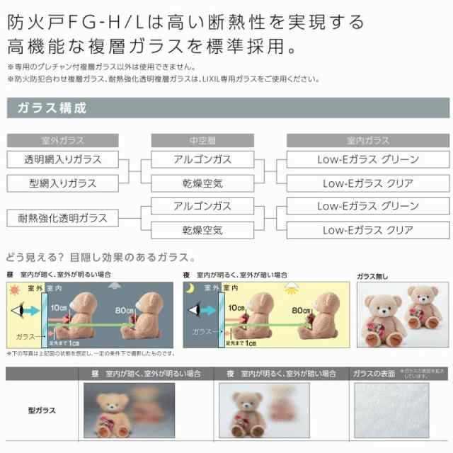 引き違い窓 16013 防火戸FG-L W1640×H1370mm アングル付枠 防火仕様 アルミサッシ 樹脂サッシ 複合窓 断熱 PG障子 2枚建  引違い窓 防火｜au PAY マーケット