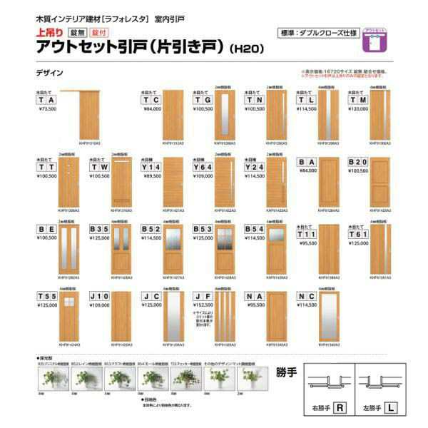 室内引戸 アウトセット引戸 上吊り 引戸 YKKap ラフォレスタ laforesta TTデザイン 錠無 錠付 ykk 建具 板戸 障子 おしゃれ  リフォーム Dの通販はau PAY マーケット リフォームおたすけDIY au PAY マーケット－通販サイト