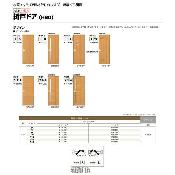 機能ドア 折戸ドア ノンケーシング 室内ドア ドア YKKap ラフォレスタ laforesta TAデザイン 錠無 錠付 ykk 建具 板戸 障子  おしゃれ リの通販はau PAY マーケット リフォームおたすけDIY au PAY マーケット－通販サイト