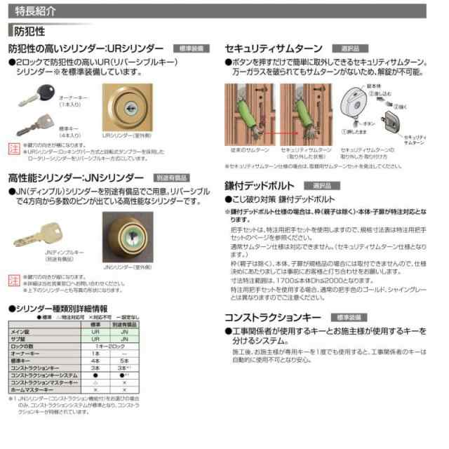 特注 玄関ドア リクシル クリエラR 10型 親子ドア 寸法 オーダーサイズ