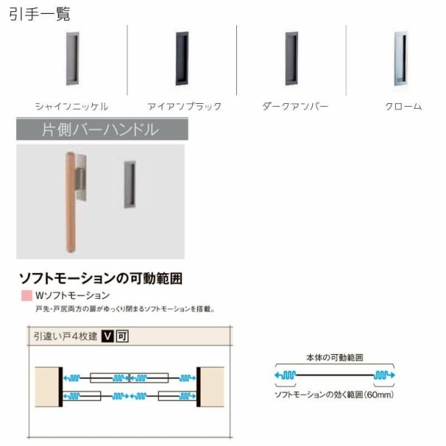 送料無料　ラシッサS 引戸上吊方式 引違い戸4枚建 アクリル系パネル扉 ASMHF-LZB トステム  リクシル lixil - 14