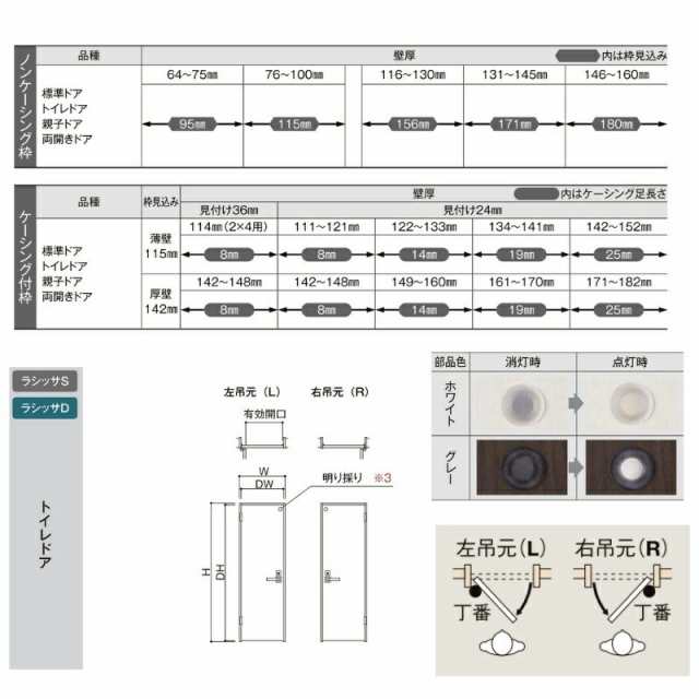 オーダーサイズ 】リクシル ラシッサD パレット 室内ドア トイレドア