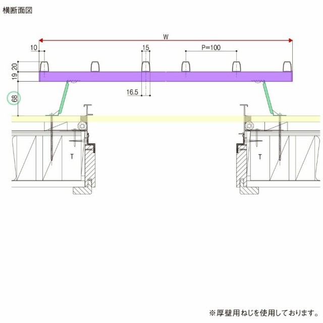 縦面格子 A型 204 06913 W920×H1420mm 規格寸法 壁付け たて面格子