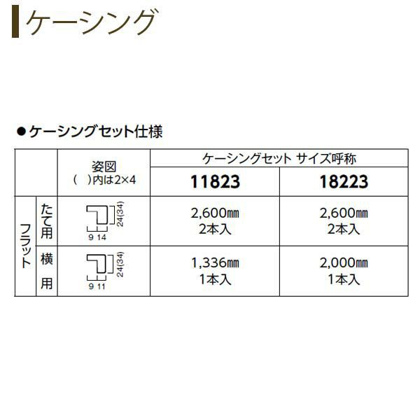 クローゼットドア 2枚折戸 TA/YA1 ケーシング枠 四方枠 16823 [W1680