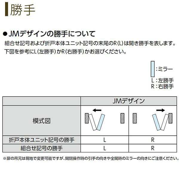 クローゼットドア 1枚折戸 JM ケーシング枠 三方枠 07320 [W733×H2033mm] ラフォレスタ 二方框ミラー付 鏡 YKKap  室内ドア 収納 建具 板｜au PAY マーケット