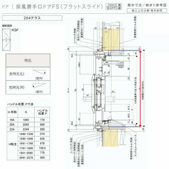 採風勝手口ドアFS 06922(204) サーモスA W730×H2245mm 複層ガラス アルミサッシ リクシル トステム LIXIL TOSTEM 裏口 サッシ 断熱 アル