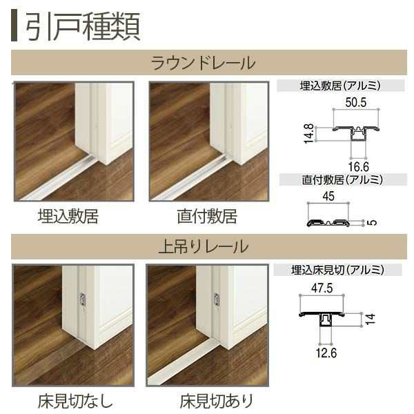 室内引戸 片引き戸 A34 ケーシング枠 11820 [W1188×H2033mm] 1枚建 ラ