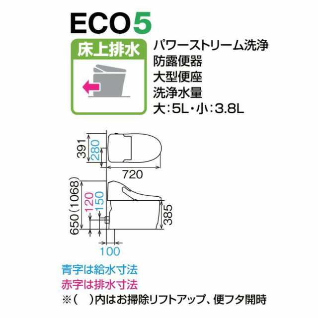 プレアスLSタイプ 床上排水 グレードCL4A シャワートイレ 便器 フル