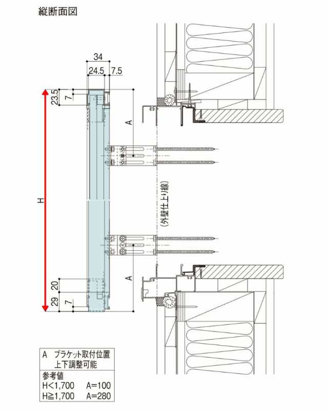 LIXIL ヒシクロス面格子 W275〜494×H427〜616mm オーダーサイズ 壁付け