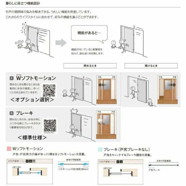 安全Shopping ラシッサS 上吊引違い2枚戸 LAD 1620 1820 ノンケーシング仕様 室内引戸 トステム 室内建具 建具 室内建材 引き戸  扉 リフォーム DIY