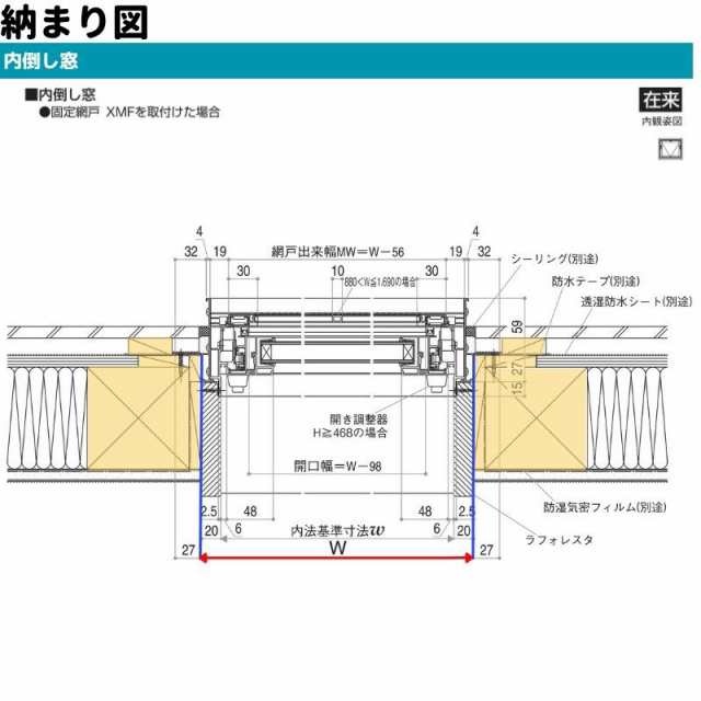 内倒し窓 03605 エピソード２ ＮＥＯ W405×H570 mm YKKap 断熱 樹脂アルミ複合 サッシ 内倒し 窓 複層 リフォーム DIY