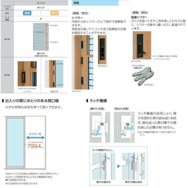 フロア納まり引戸 採光 中桟付 外付型 07418 エピソード２ ＮＥＯ W780 