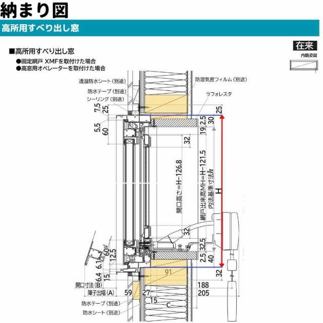 高所用すべり出し窓 165018 エピソード２ ＮＥＯ W1690×H253 mm YKKap