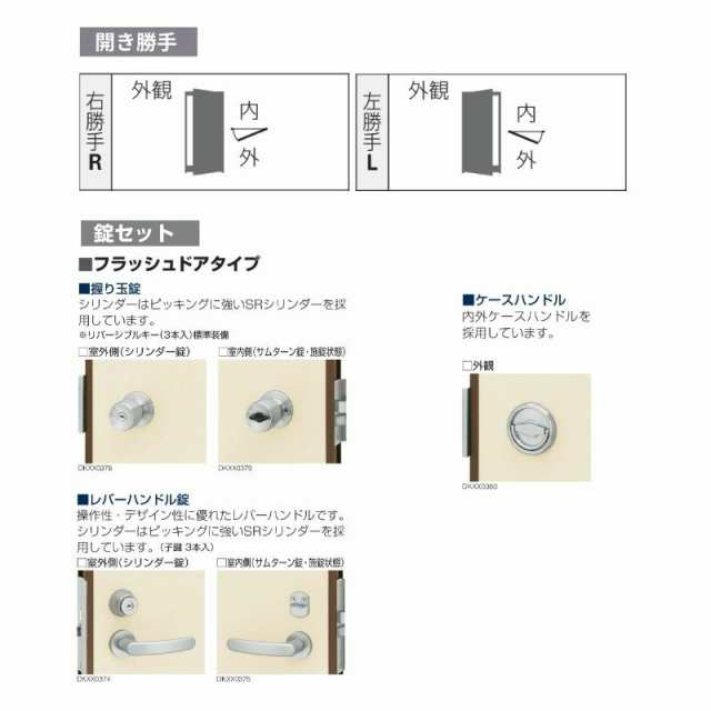□【DIY】ykkap製 アルミ勝手口 框ドア 半外 W730×2007H（73020）片開き - 工具、DIY用品