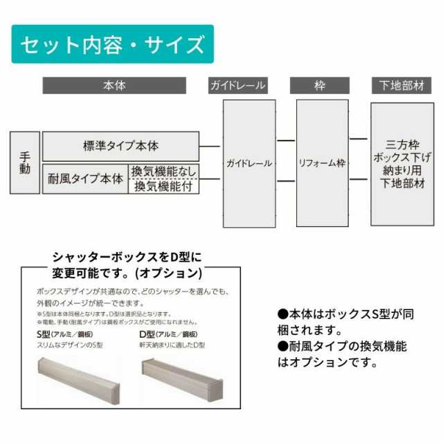 後付け リフォームシャッター 手動 WS899~2000×HS1701~2510mm 三方枠ボックス下げ納まり オーダーサイズ LIXIL  TOSTEM 簡単 防犯 耐風 の通販はau PAY マーケット - リフォームおたすけDIY | au PAY マーケット－通販サイト