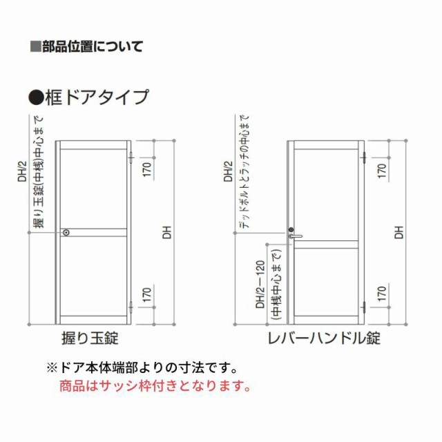 【販売情報】アルミサッシ YKK 内付 勝手口ドア 框ドアタイプ W796×H2007 （79620） 2HD 窓、サッシ