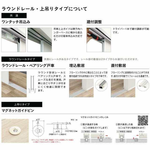 YKKap 室内引き戸 ファミット スリム枠 famitto W 木調 TL 片引き戸 16420 W1643×H2045mm 上吊 ラウンドレール YKK 建具 引戸 交換 リフォーム - 15