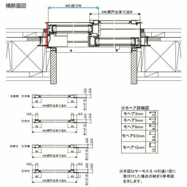 リフォーム網戸 1枚あたり採寸W1251-1520×採寸H1969-2348mm 引違い網戸