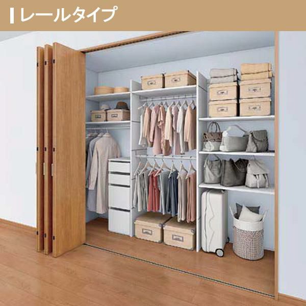 ラフィス クローゼットドア 折戸ノンレールタイプ / ライン枠 2枚折戸(0724 / 08M24) デザイン：RAD H：2,400mm LIXIL リクシル TOSTEM トステム クローゼットドア 折れ戸 本体×2P(4枚) ノンレールタイプ ライン枠 RAA