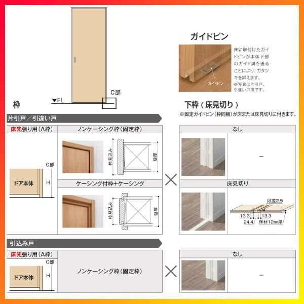税込) LIXIL ラシッサS 片引きトイレタイプ LYB 1220 1320 1420 1620 1820 Vレールケーシング 室内引戸 トステム  室内建具 室内建材 引き戸 リフォーム DIY caona.com.do