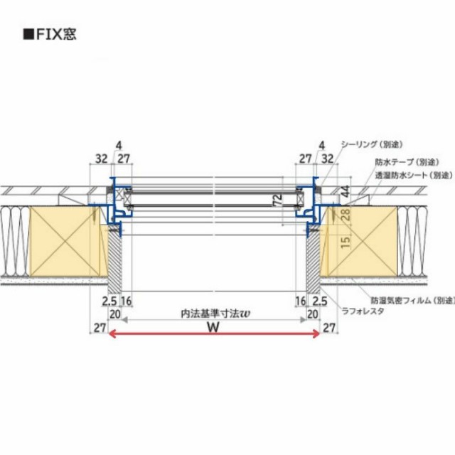 FIX窓 02609 フレミングJ W300×H970mm 複層ガラス YKKap アルミサッシ YKK 交換 リフォーム DIY