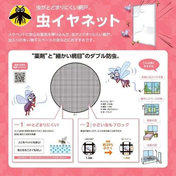 持出し網戸 オーダーサイズ LIXIL 障子1枚W691〜870mm レール内々H828