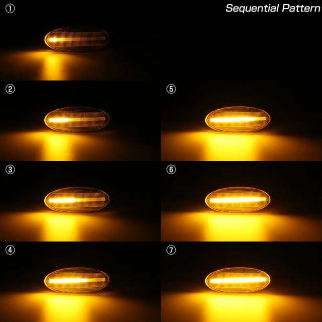 LED サイドマーカー シーケンシャル ウインカー スモーク T31エクストレイル J15ジューク E12ノート K13マーチ ニスモ等  F-518の通販はau PAY マーケット - オートパーツ専門店 EALE | au PAY マーケット－通販サイト