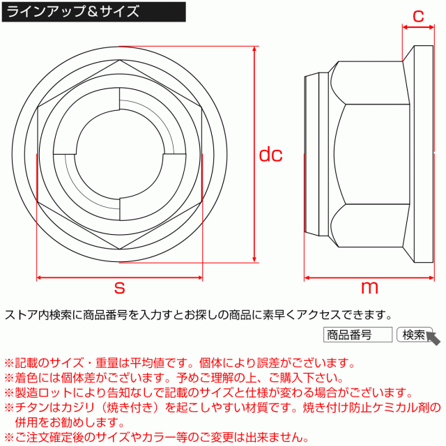 ステンレスナット M10 P1.25 ゆるみ止め ロックナット 六角ナット セレート付き ゴールドカラー TF0217