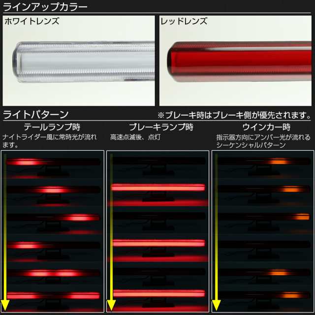 LED ハイマウント ストップランプ シーケンシャ ルウインカー ブレーキ 超多機能 汎用 フラッシュパターン内蔵 P-415-P-416の通販はau  PAY マーケット - オートパーツ専門店 EALE | au PAY マーケット－通販サイト