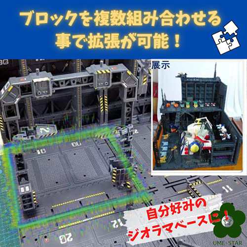 UME-STAR) ガンプラ プラモデル ジオラマベース 格納庫 模型 展示 基地 戦艦 ドック プラモ 背景の通販はau PAY マーケット -  MIKIYA | au PAY マーケット－通販サイト