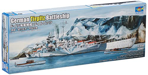 トランペッター 1/350 ドイツ海軍 戦艦 ティルピッツ プラモデル 05359