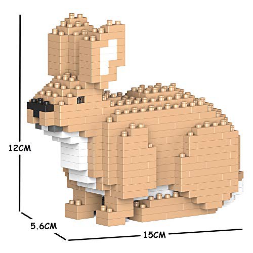 リアルな動物オブジェを作れる ブロックおもちゃ 愛らしい表情の