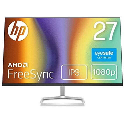 HP モニター 27インチ ディスプレイ フルHD 非光沢IPSパネル 超薄型 省スペース スリムベゼル HP M27fe 本体ブラック×スタンドシルバーの通販は