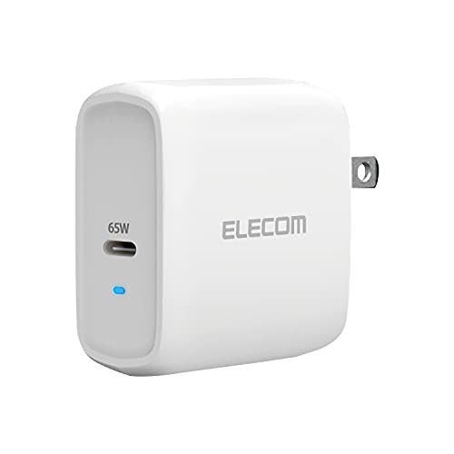 エレコム USB コンセント 充電器 65W ( USB PD対応 ) Type-C×1 スイングプラグ ホワイト EC-YAC03WHの通販は