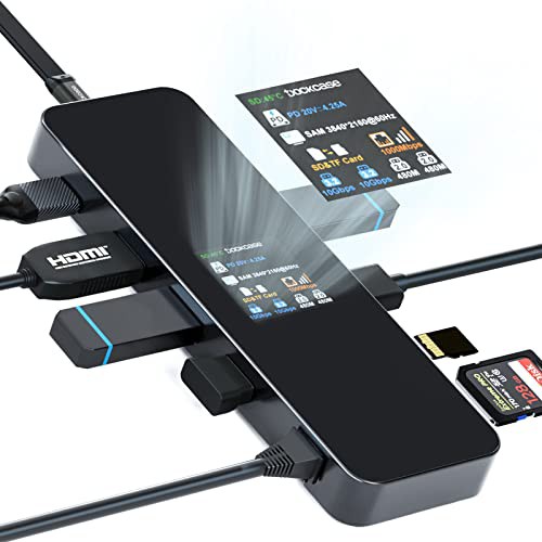 DOCKCASE 9-in-1 usb c ハブ HDディスプレイ 1000Mbps LANポート 増設 UHS-?U標準のSD/TF ポート USB3.2 Gen.2ポート 4K＠60Hz HDMIポート Type-C ハブ マルチメディの通販は