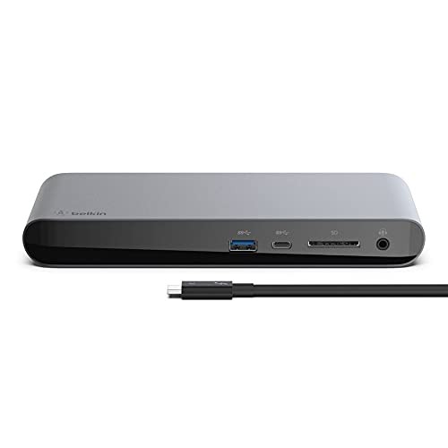 Belkin CONNECT Thunderbolt 3 Dock Pro 12 in 1 ドッキングステーション Macbook Pro / Macbook Air / iPad Pro / iMac / Windows 10対