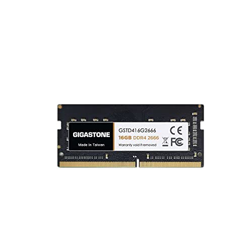 メモリ DDR4Gigastone ノートPC用メモリ DDR4 16GBx1枚 DDR4-2666MHz PC4-21300 CL19 1.2V SODIMM 260 Pin Unbuffered Non-ECC Memory Mo