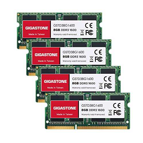 メモリ DDR3Gigastone ノートPC用メモリ DDR3 8GBx4枚 (32GB) DDR3-1600MHz PC3-12800 CL11 1.35V SODIMM 204 Pin Unbuffered Non-ECC Me