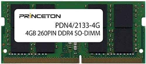 プリンストン DOS/VノートPC用メモリ 4GB PC4-17000(DDR4-2133) CL=15